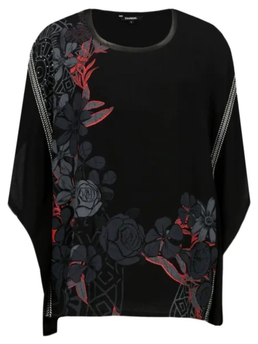 Desigual "Donna" Tunic Top, SZ M, 100% Viscose, NWOT